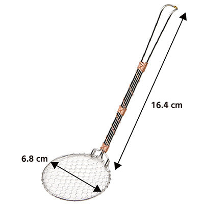 ステンレス製 銅線巻 長柄 湯豆腐スプーン 湯切り