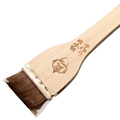 木柄 江戸前寿司用刷毛（馬毛）寿司 寿司たれ 醤油　日本製　3.6cm
