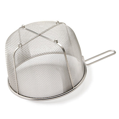 ステンレス製  業務用ボイル バスケット 22cm（Φ22cm×H13cm） ゆでる ザル きる あげもの　日本製