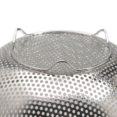 ステンレス製  シェフズ パンチングボール 15cm（足付 / リング付） 水切り