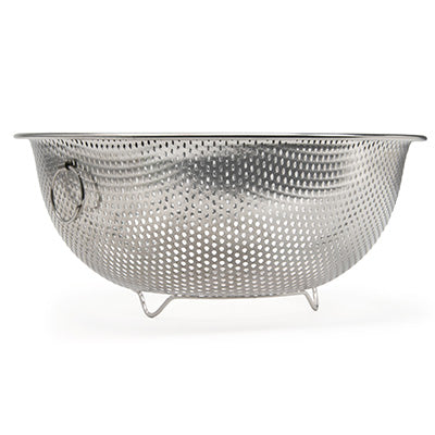 ステンレス製  シェフズ パンチングボール 15cm（足付 / リング付） 水切り