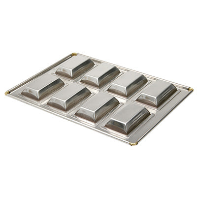 シルバー天板 シャンティーヌ型 8P　製菓 焼き菓子 空焼き不用 熱伝導　日本製