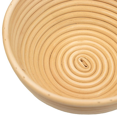 籐製（とうせい）醗酵カゴ 丸型 19cm 天然素材 カンパーニュ 製パン