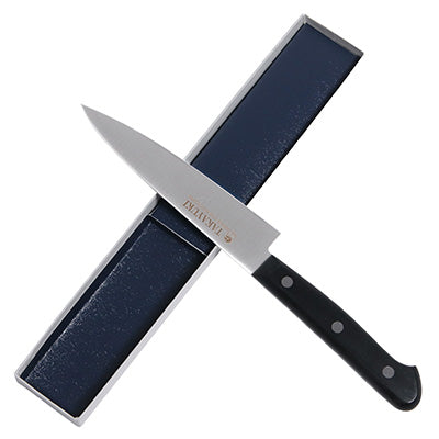 TAKAYUKI S/Sモリブデン鋼 PC柄カラー黒 ペティナイフ 12cm