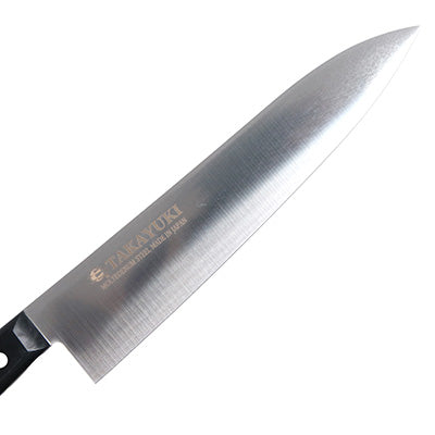 TAKAYUKI S/Sモリブデン鋼 PC柄カラー黒 牛刀 21cm