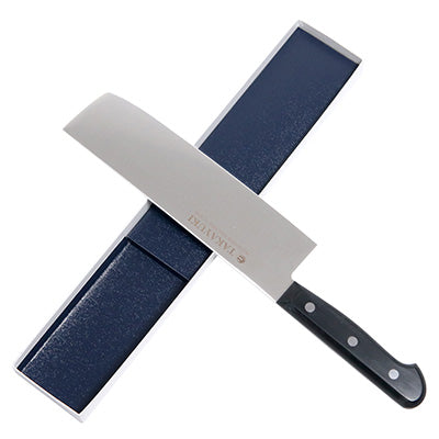 TAKAYUKI S/Sモリブデン鋼 PC柄カラー黒 巾広菜切 18cm