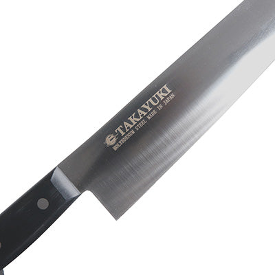 TAKAYUKI S/Sモリブデン鋼 PC柄カラー黒 牛刀 24cm