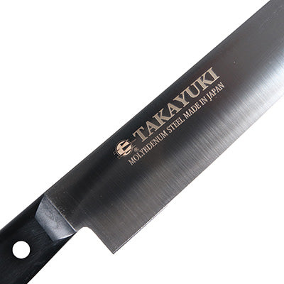 TAKAYUKI S/Sモリブデン鋼 PC柄カラー黒 筋引 24cm