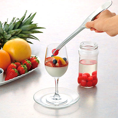 ステンレス製 クレバートング 大 31.5cm（オールサテン仕上げ）取り分け 盛り付け　日本製