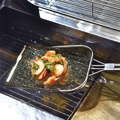 ステンレス製  プロ角型 フライヤー スリースノー 10メッシュ 揚げ物　日本製