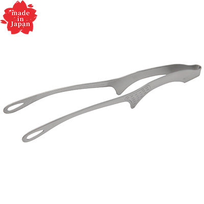 18-0 仙武堂 焼肉トング足付 大  シルバー日本製