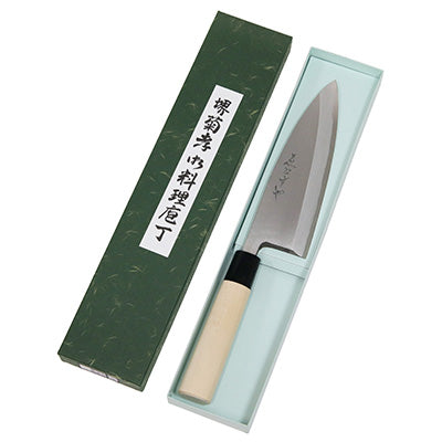 堺菊孝 霞研 改良出刃 18cm