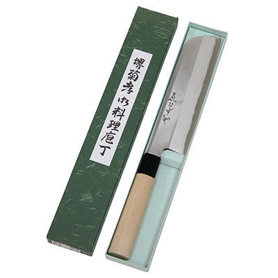 堺菊孝 霞研 改良剣型薄刃 19.5cm