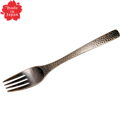 ステンレス製 デザート フォーク 18.2cm  匠 アンティークゴールド　日本製