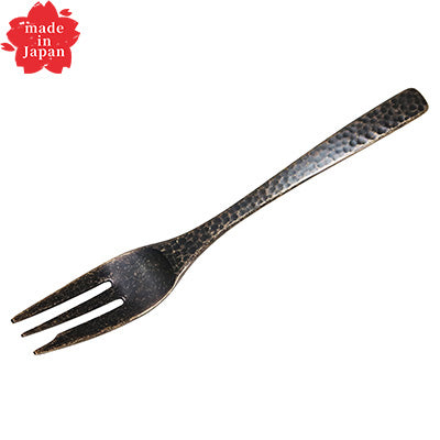 ステンレス製 ケーキ フォーク 14.5cm  匠 アンティークゴールド　日本製