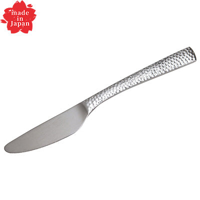 ステンレス製 デザート ナイフ 20.7cm  匠 XM-7 （波刃）槌目　日本製
