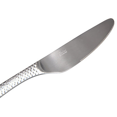 ステンレス製 デザート ナイフ 20.7cm  匠 XM-7 （波刃）槌目　日本製