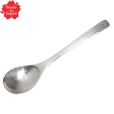 ステンレス製 デザート スプーン 18cm  匠 XM-7 槌目　日本製