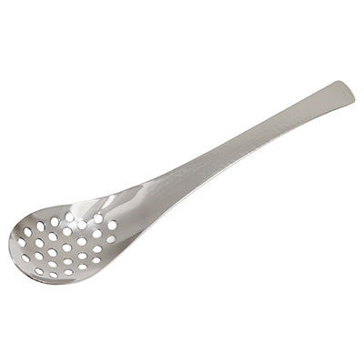 ステンレス製 レンゲスプーン 17.7cm 穴明 槌目