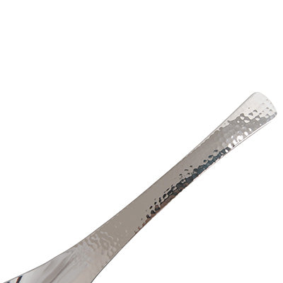 ステンレス製 レンゲスプーン 17.7cm 穴明 槌目