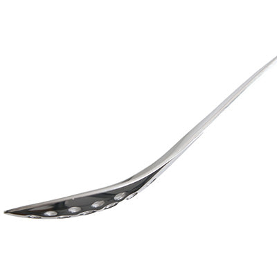 ステンレス製 レンゲスプーン 17.7cm 穴明 槌目