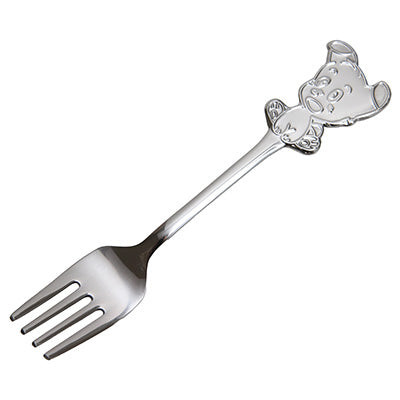 ステンレス製 わんわん フォーク 14cm 子供用