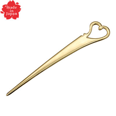 ステンレス製 ハートピック 9cm　ゴールド gold（プチカトラリー シリーズ）　日本製