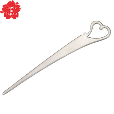 ステンレス製 ハートピック 9cm　シルバー silver（プチカトラリー シリーズ）　日本製