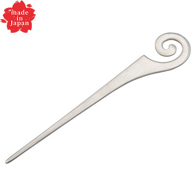 ステンレス製 スパイラルピック 9cm　シルバー silver（プチカトラリー シリーズ）　日本製