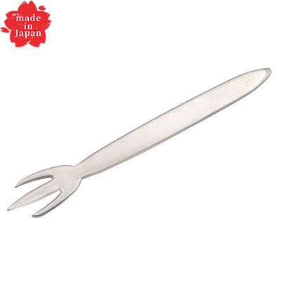 ステンレス製 トリデンテ ピックフォーク 9cm　シルバー silver（プチカトラリー シリーズ）　日本製