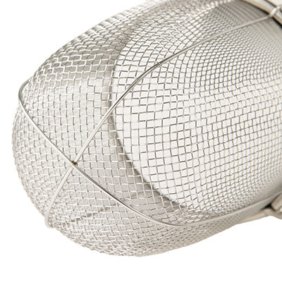 18-8ステンレス製 66ナイロン柄 パワーGてぼ＜極美＞ 丸底（8メッシュ）　日本製