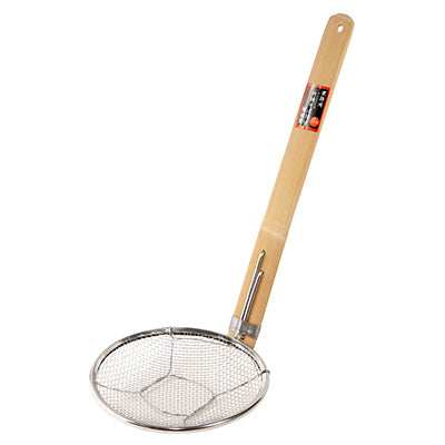 18-8ステンレス製 竹柄 そば揚 縦柄 18cm（6.5メッシュ） 業務用