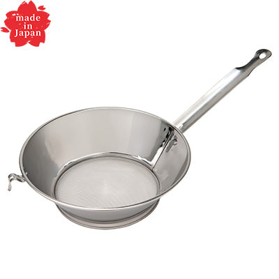 ステンレス製 弁慶(BK) 強力 油こし 4号（Φ23.5cm・32メッシュ）　日本製