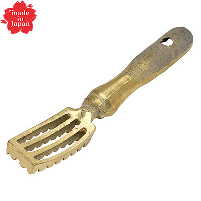 ウロコ取 真鍮一体型 共柄 18cm　日本製