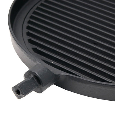 鉄製 ステーキ＆グリル パン Φ26.4cm  食材に焼き目で食欲増進  木柄付 IH対応 フライパン