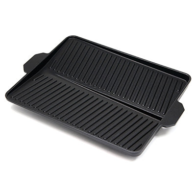 ヘルシー焼肉グリル（角型）フッ素加工 余分な油をしっかり流し落とす！カセットコンロ用 37cm×26cm No.3562