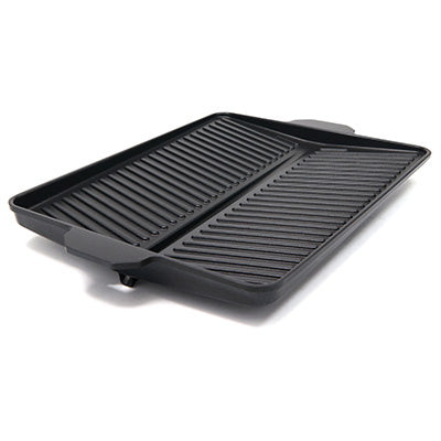 ヘルシー焼肉グリル（角型）フッ素加工 余分な油をしっかり流し落とす！カセットコンロ用 37cm×26cm No.3562