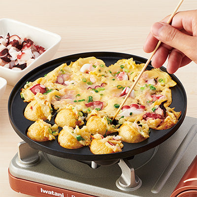 フッ素加工 ジュニア たこ焼プレート 19穴  IWATANI（イワタニ） 小型コンロ対応 