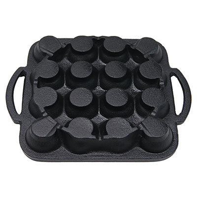 鉄鋳物 電調専科 たこ焼き器 16穴（IH・ガス火 対応）電磁調理器 五徳 コンロでも安定する特殊構造　日本製