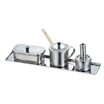 ステンレス製 カスタートレー 小 35.5cm×10.5cm（18-0お好み長皿）　日本製