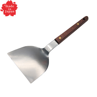 ステンレス製 木柄 起し金 （幅 10.5cm）起金 テコ コテ ヘラ　日本製