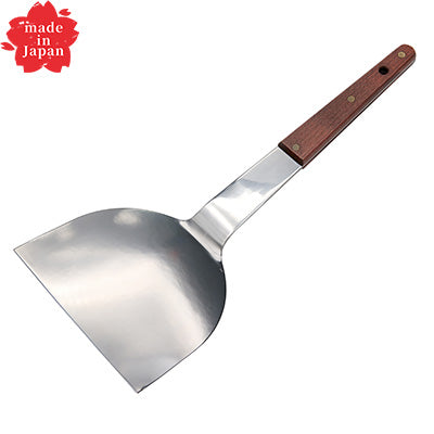 ステンレス製 木柄 起し金 （幅 15cm）起金 テコ コテ ヘラ　日本製