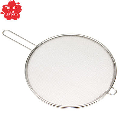 ステンレス製 キッチンネット（24メッシュ）　うらごし 水切り 油はね防止 丈夫 スリー スノー　日本製