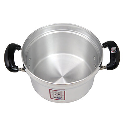 ホクア アルミ製 DX文化鍋 20cm（4合）ガスコンロで炊く ふっくら美味しいご飯【ガス専用】