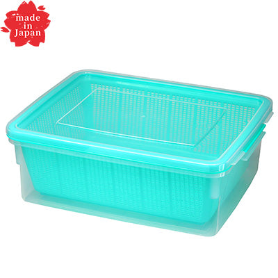 ザルコン（角）14L（水切ボール ざる）野菜 重ね置き ザル コンテナ　日本製