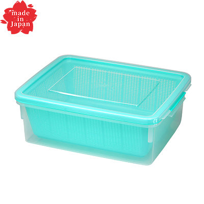 ザルコン（角）9.0L（水切ボール ざる）野菜 重ね置き ザル コンテナ　日本製