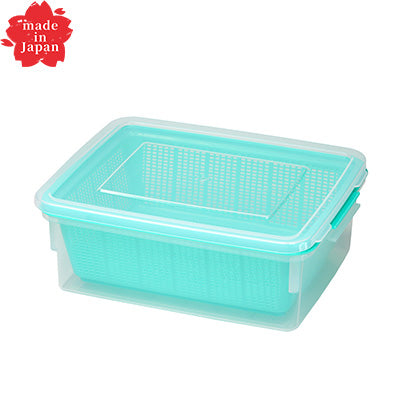 ザルコン（角）5.5L（水切ボール ざる）野菜 重ね置き ザル コンテナ　日本製