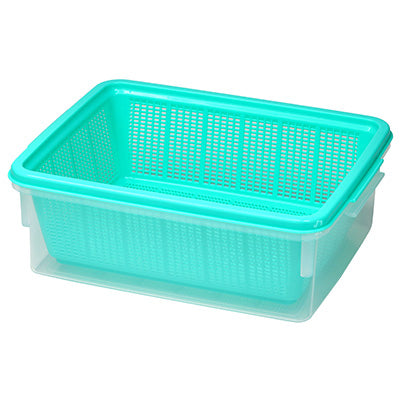 ザルコン（角）5.5L（水切ボール ざる）野菜 重ね置き ザル コンテナ　日本製