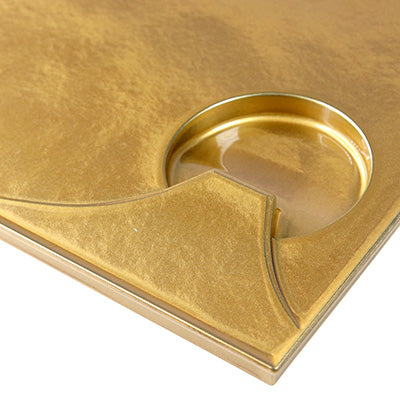 樹脂製 耐熱月山プレート 金雲（25cm×18cm） 光沢 トレー 皿　日本製