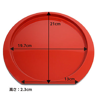 半月そば  (朱) サイズ